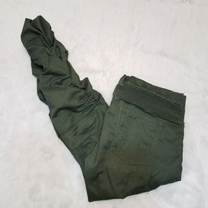 american stitch black cargo moto twill bungee jogger pants